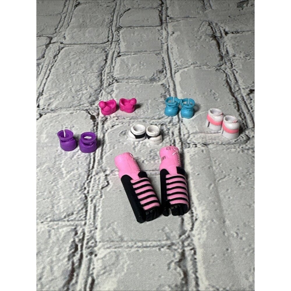 6 Pair of LOL Surprise OMG Doll Shoes Platform Boots Shoes